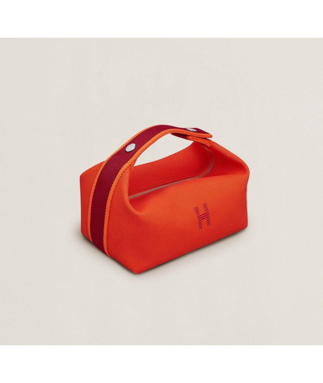 HERMES Оранжевая пляжная сумка, фото 5