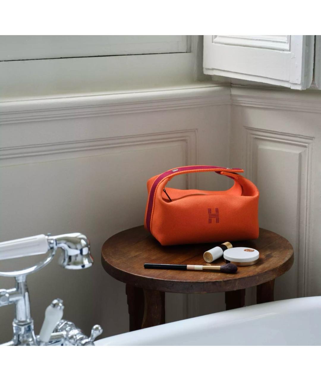 HERMES Оранжевая пляжная сумка, фото 2