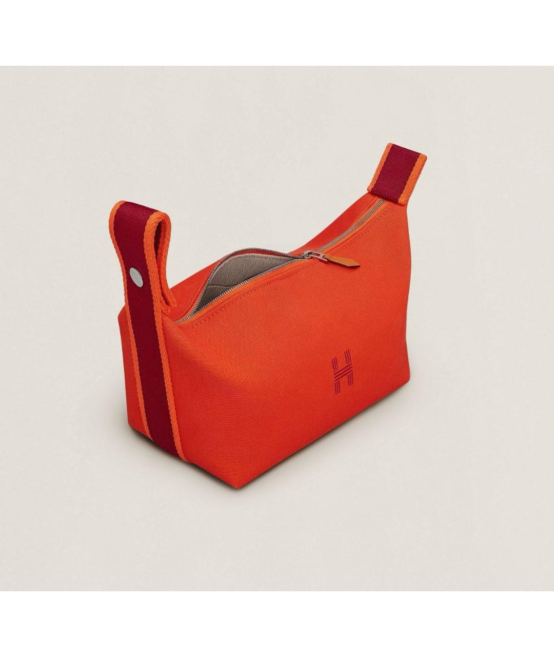 HERMES Оранжевая пляжная сумка, фото 4