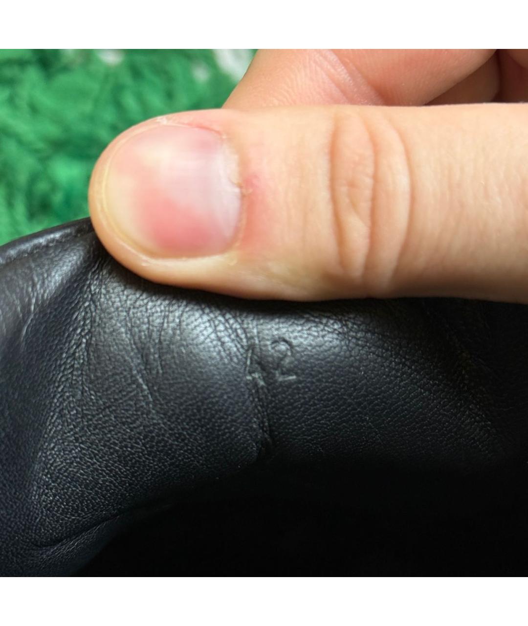 HERMES Черные кожаные низкие кроссовки / кеды, фото 6