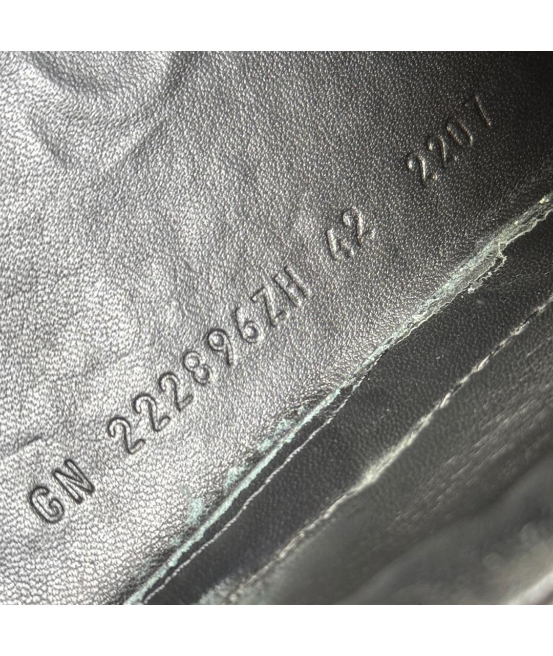 HERMES Черные кожаные низкие кроссовки / кеды, фото 7