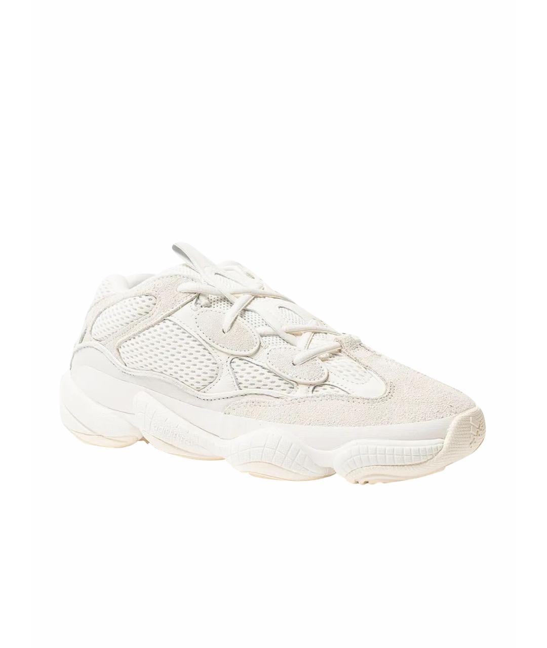 ADIDAS YEEZY Белые замшевые кроссовки, фото 1