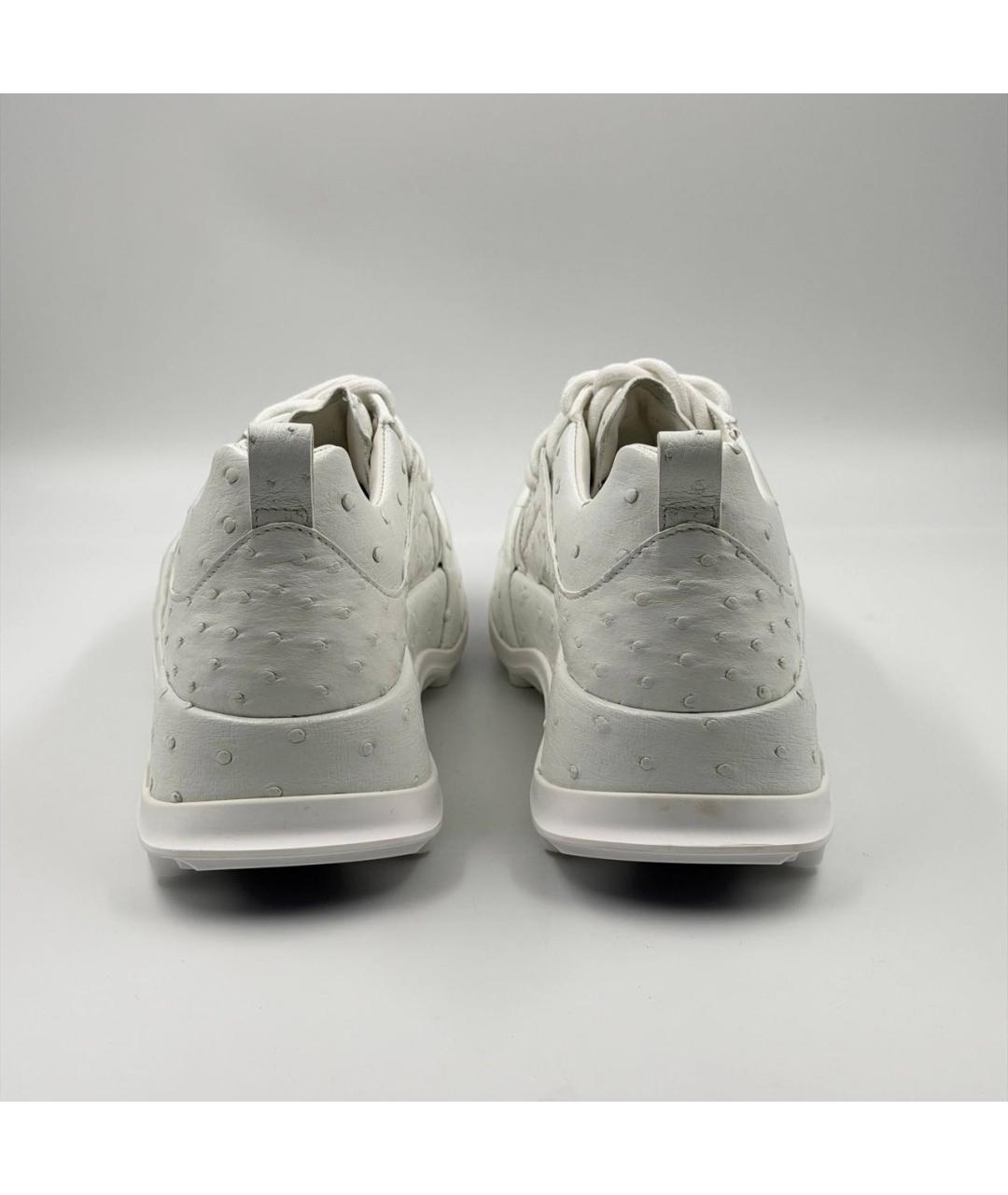 JIL SANDER Белые кожаные низкие кроссовки / кеды, фото 5