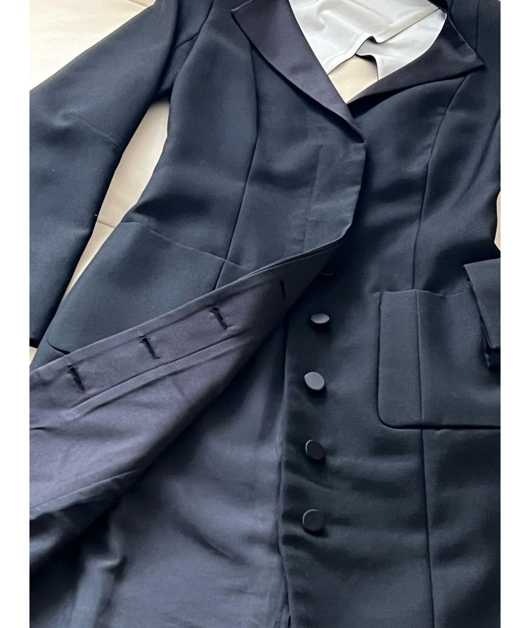 NINA RICCI Черное шерстяное вечернее платье, фото 3