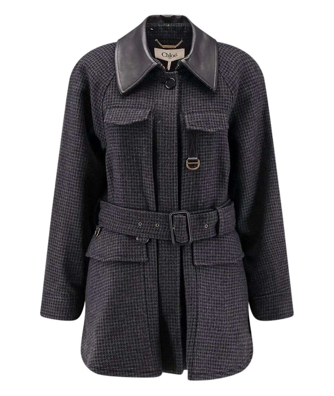 CHLOE Черная шерстяная куртка, фото 1