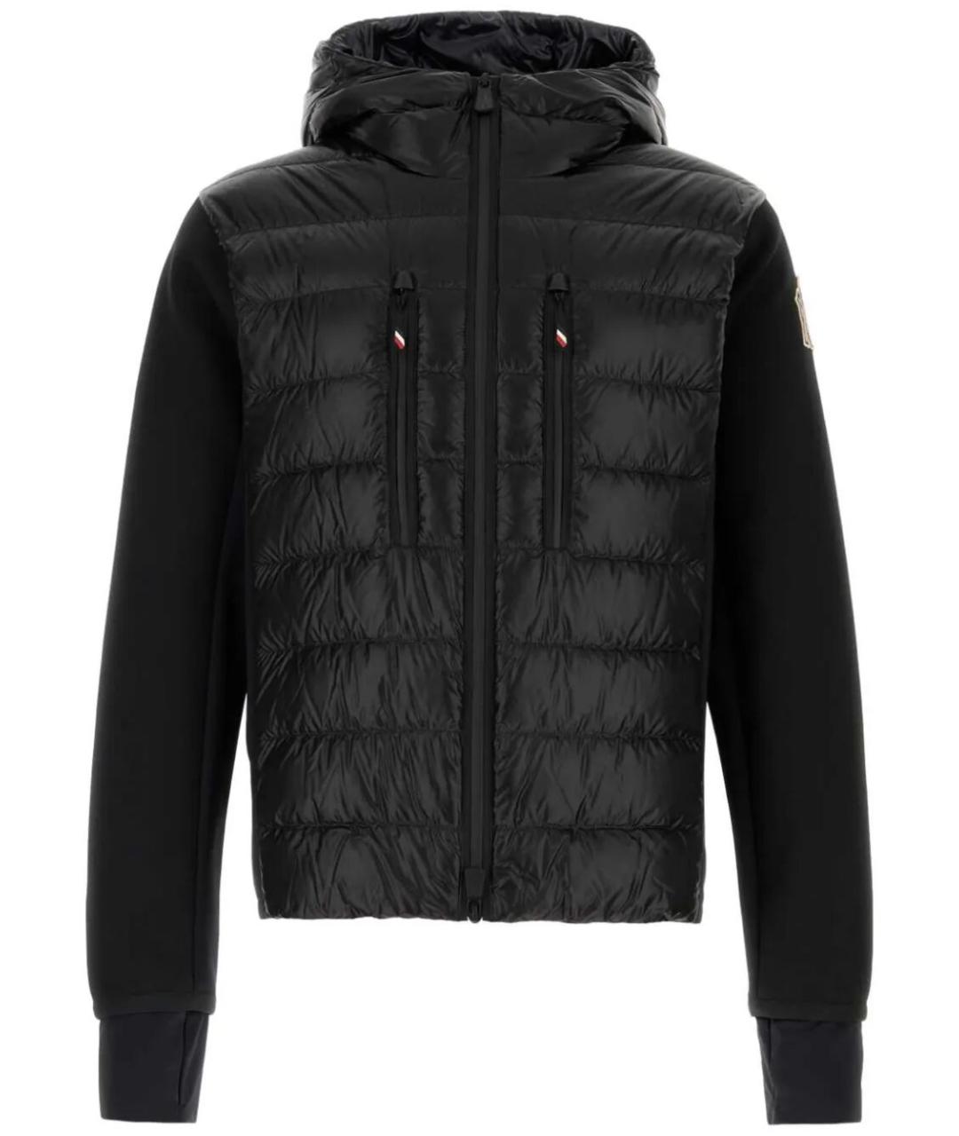 MONCLER Черная полиамидовая куртка, фото 1