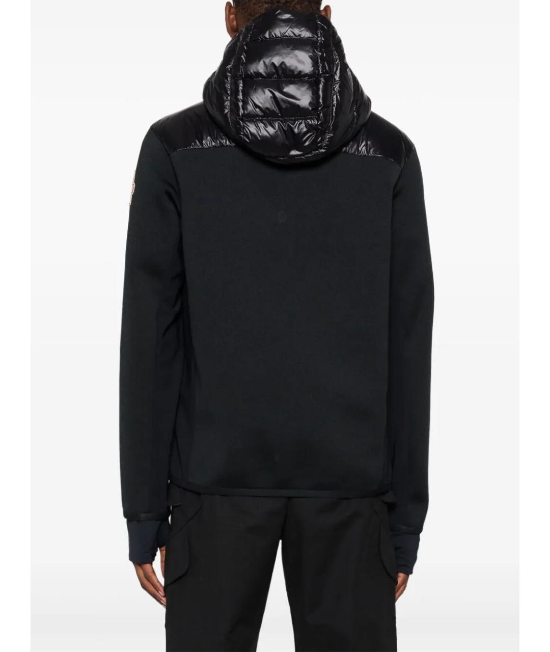 MONCLER Черная полиамидовая куртка, фото 3
