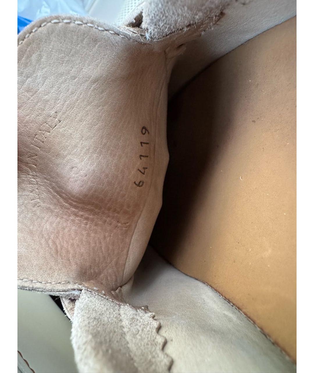 LORO PIANA Бежевые замшевые лоферы, фото 4