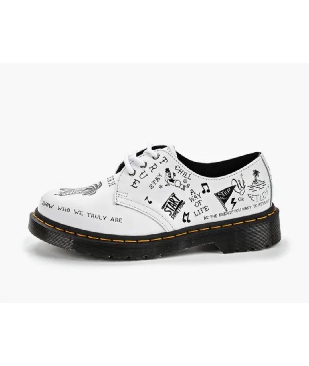 DR. MARTENS Белые кожаные ботинки, фото 7