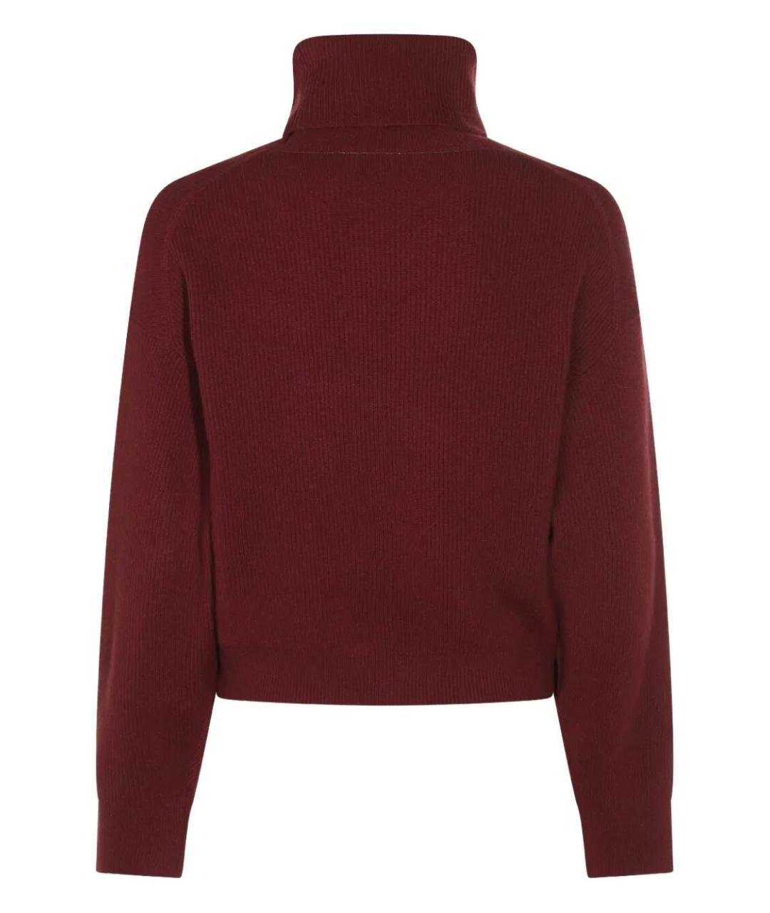 BRUNELLO CUCINELLI Бордовая кашемировая водолазка, фото 2