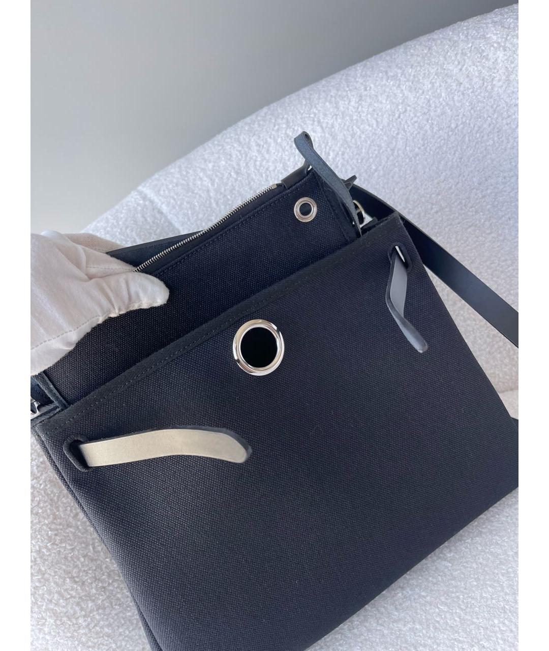 HERMES Черная тканевая сумка через плечо, фото 6