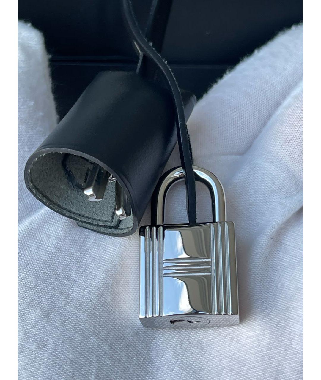 HERMES Черная тканевая сумка через плечо, фото 4