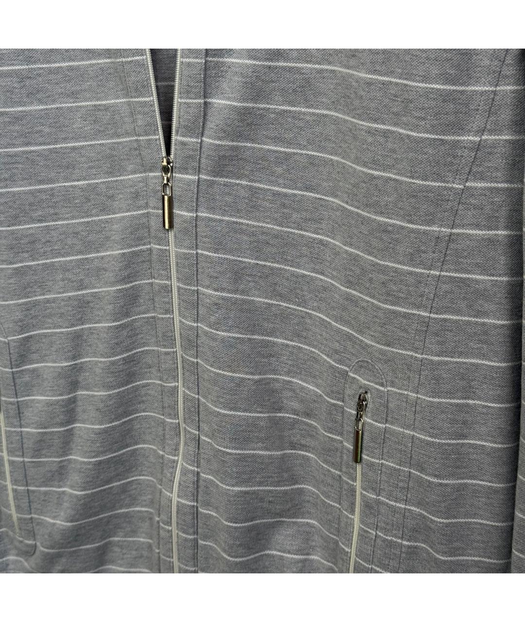 BRUNELLO CUCINELLI Серый хлопковый кардиган, фото 3