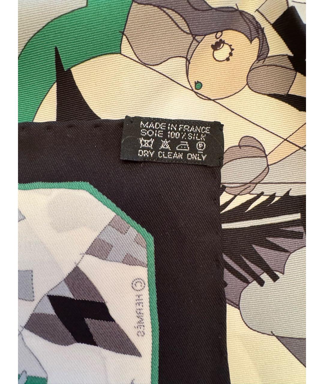 HERMES Мульти шелковый платок, фото 3