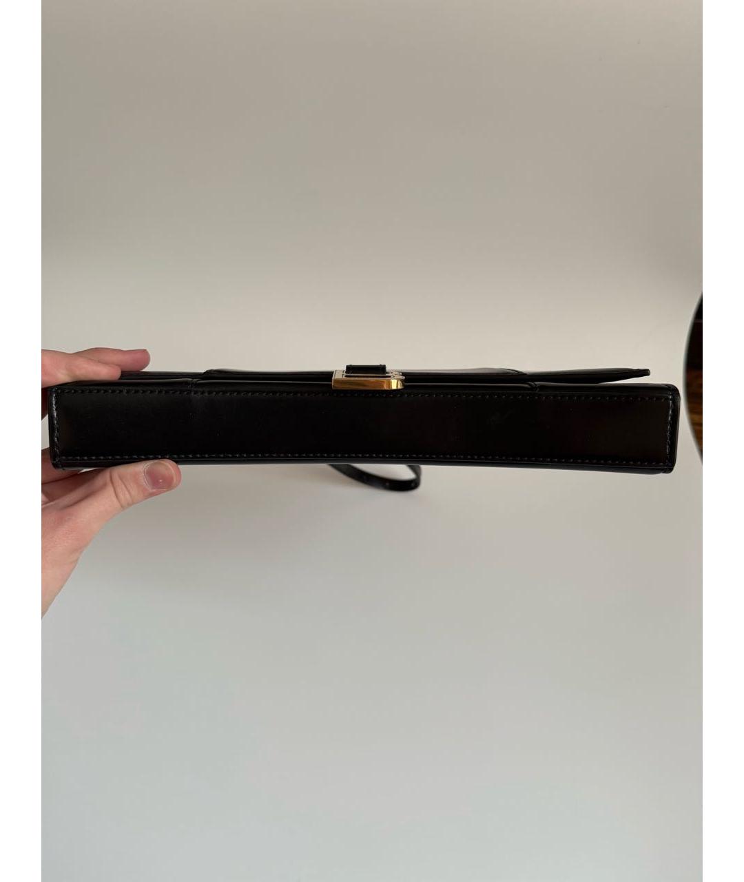 BALENCIAGA Черная кожаная сумка с короткими ручками, фото 5