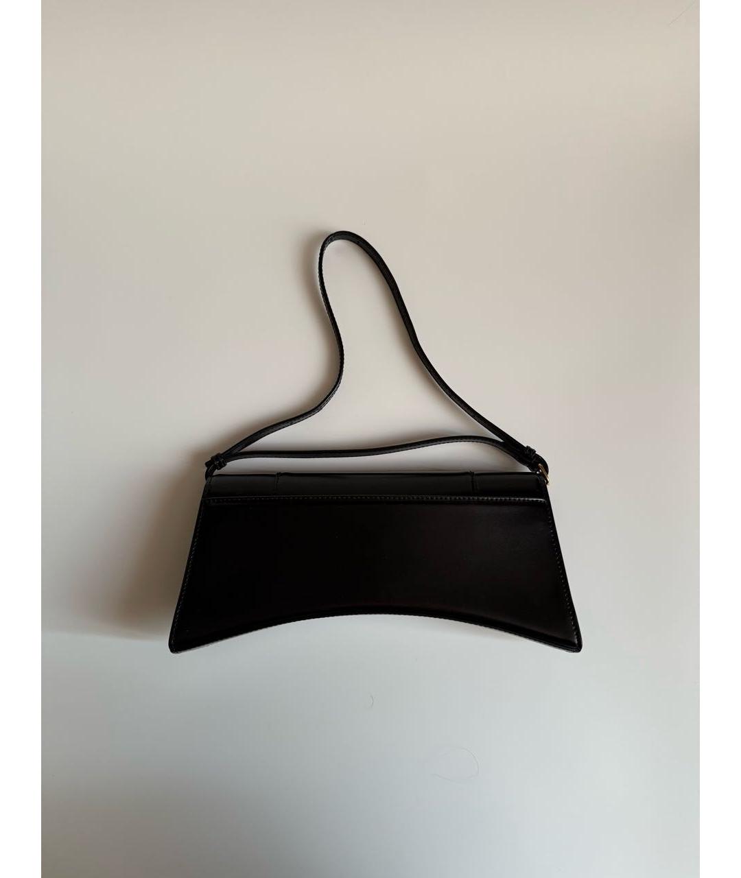 BALENCIAGA Черная кожаная сумка с короткими ручками, фото 3
