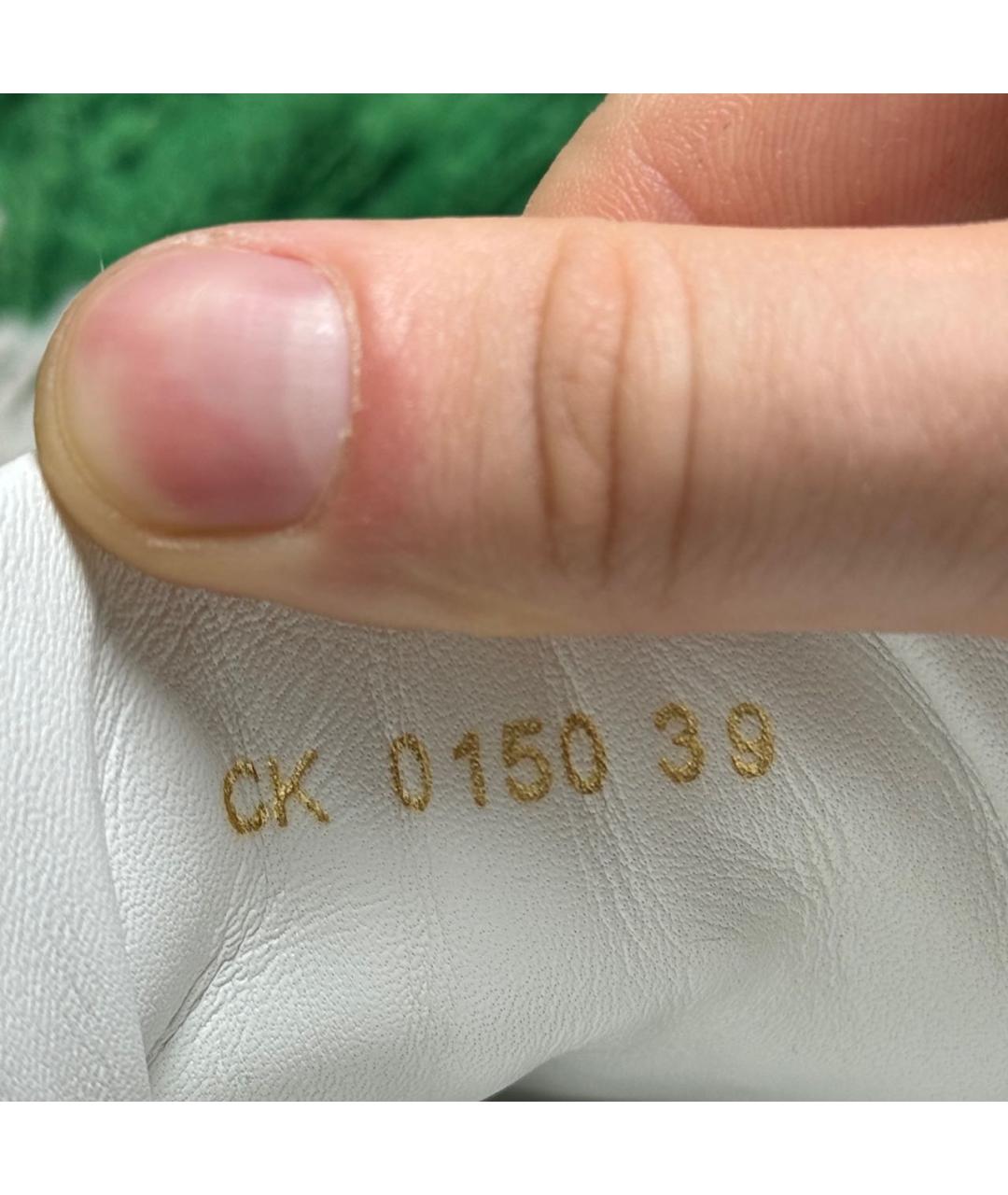 DOLCE&GABBANA Белые кожаные кеды, фото 8