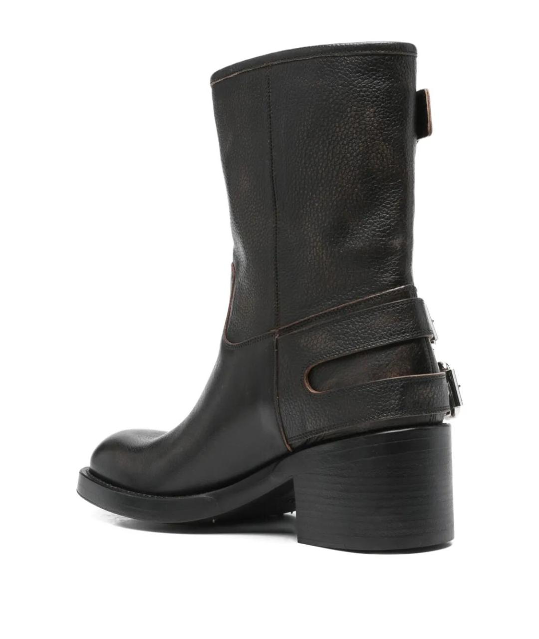 CHLOE Черные кожаные ботинки, фото 3