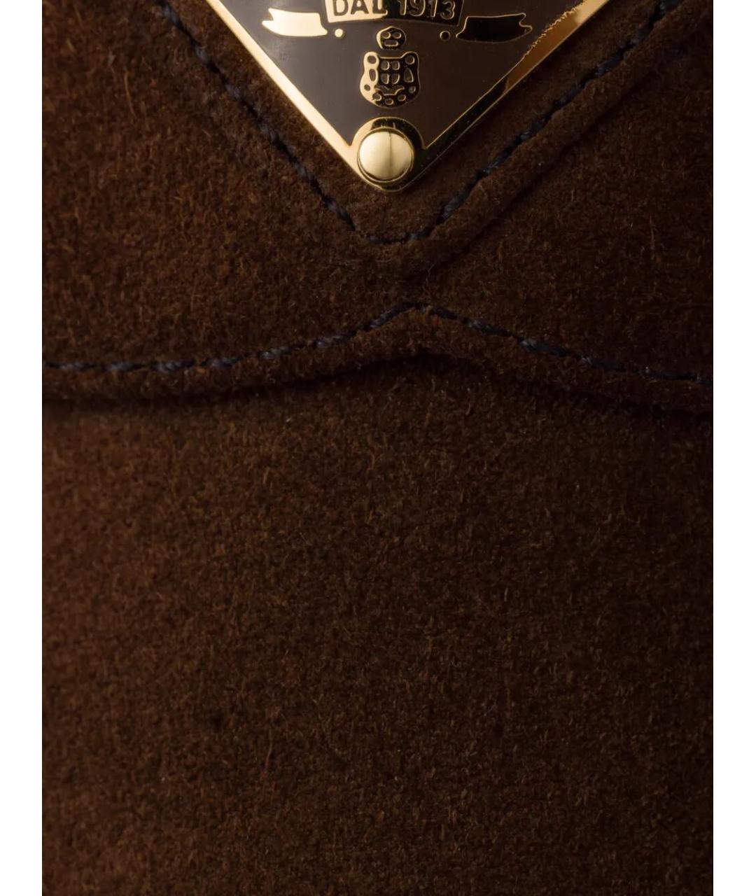 PRADA Коричневые кожаные мюли, фото 5