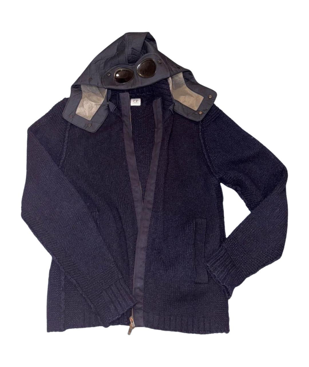 CP COMPANY Темно-синий шерстяной кардиган, фото 1