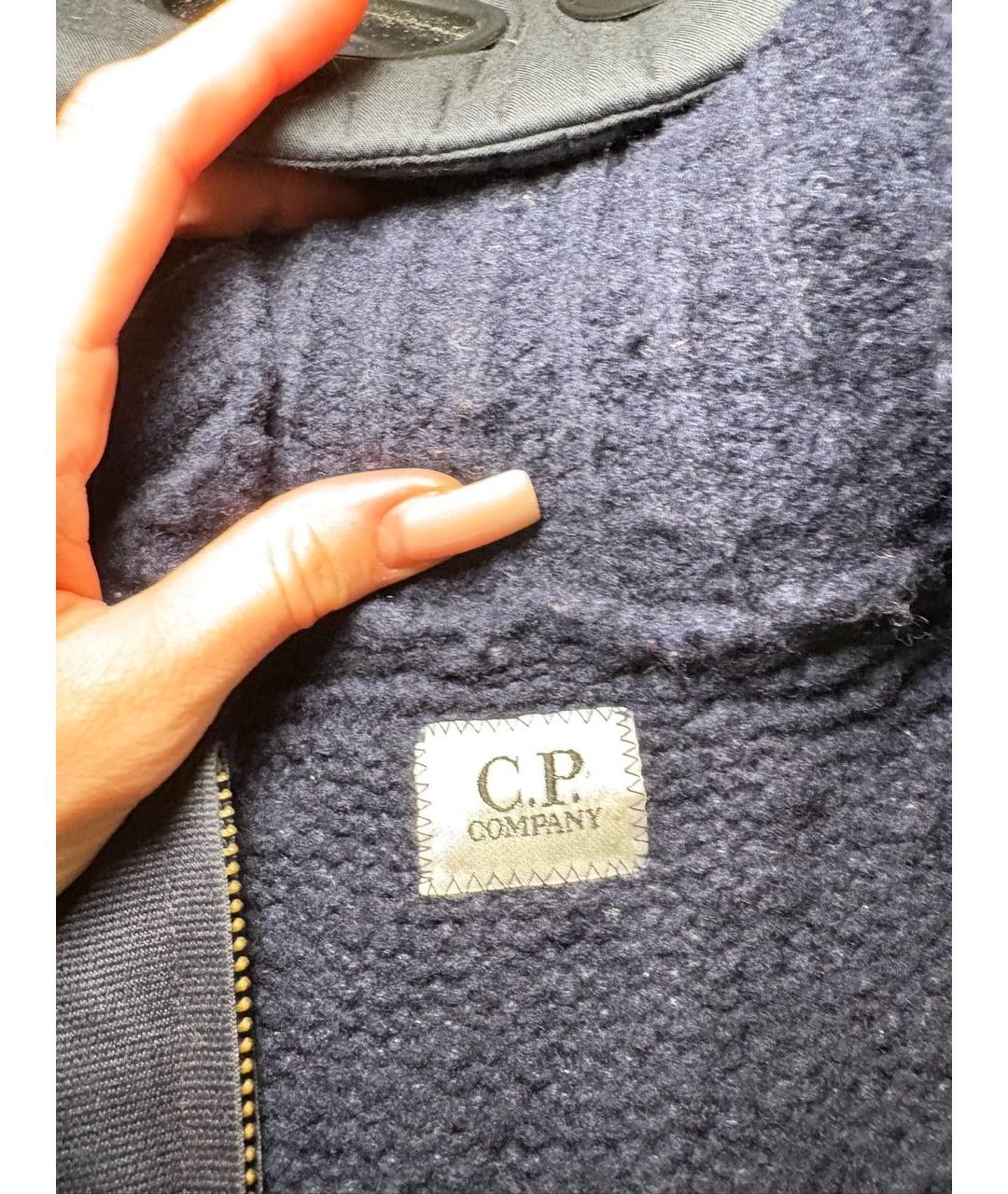 CP COMPANY Темно-синий шерстяной кардиган, фото 4