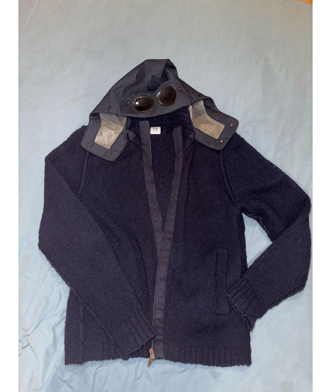 CP COMPANY Темно-синий шерстяной кардиган, фото 6