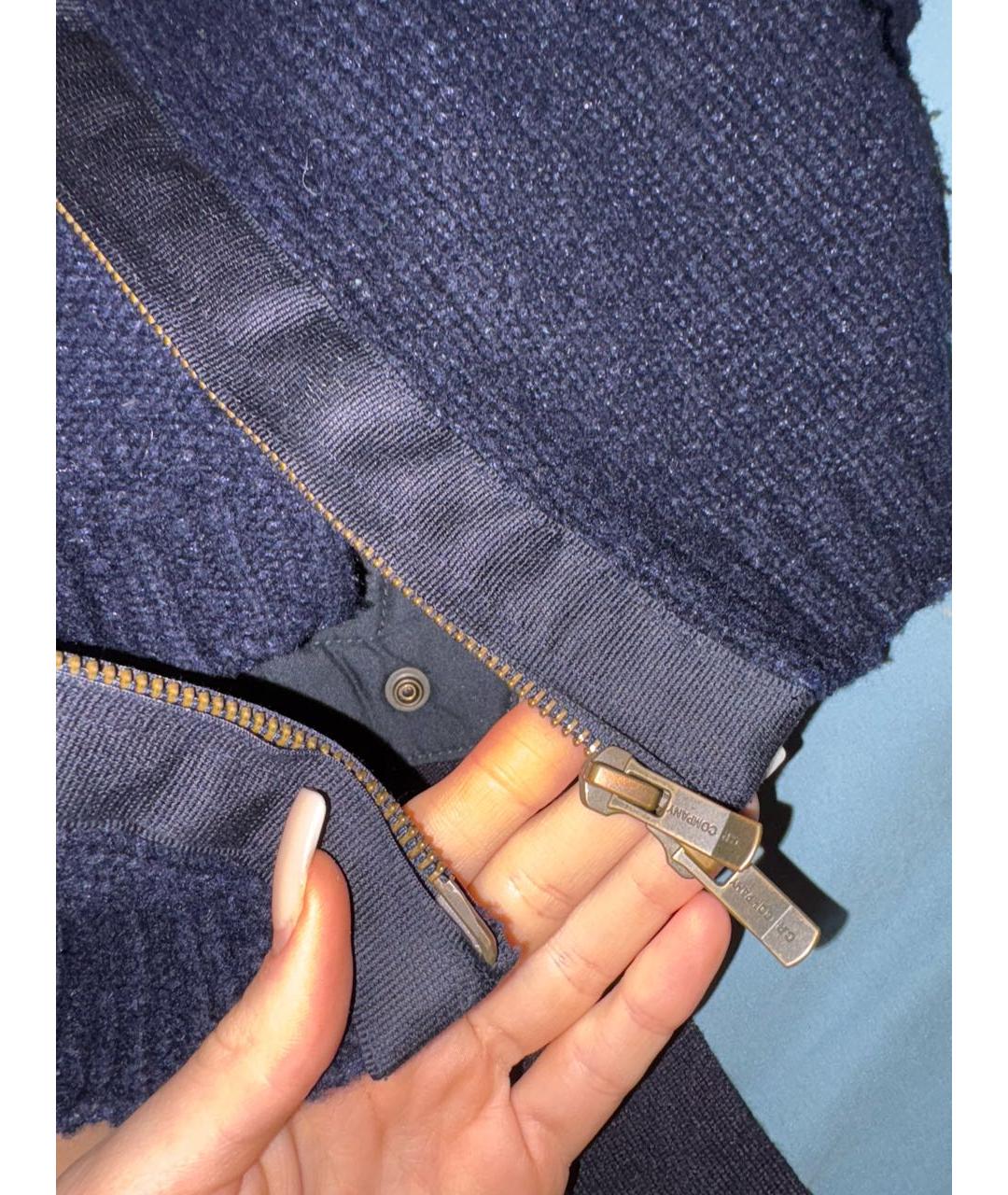 CP COMPANY Темно-синий шерстяной кардиган, фото 3
