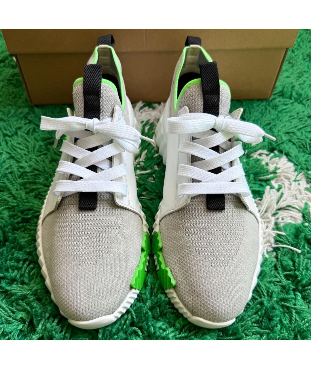 HERMES Серые низкие кроссовки / кеды, фото 4