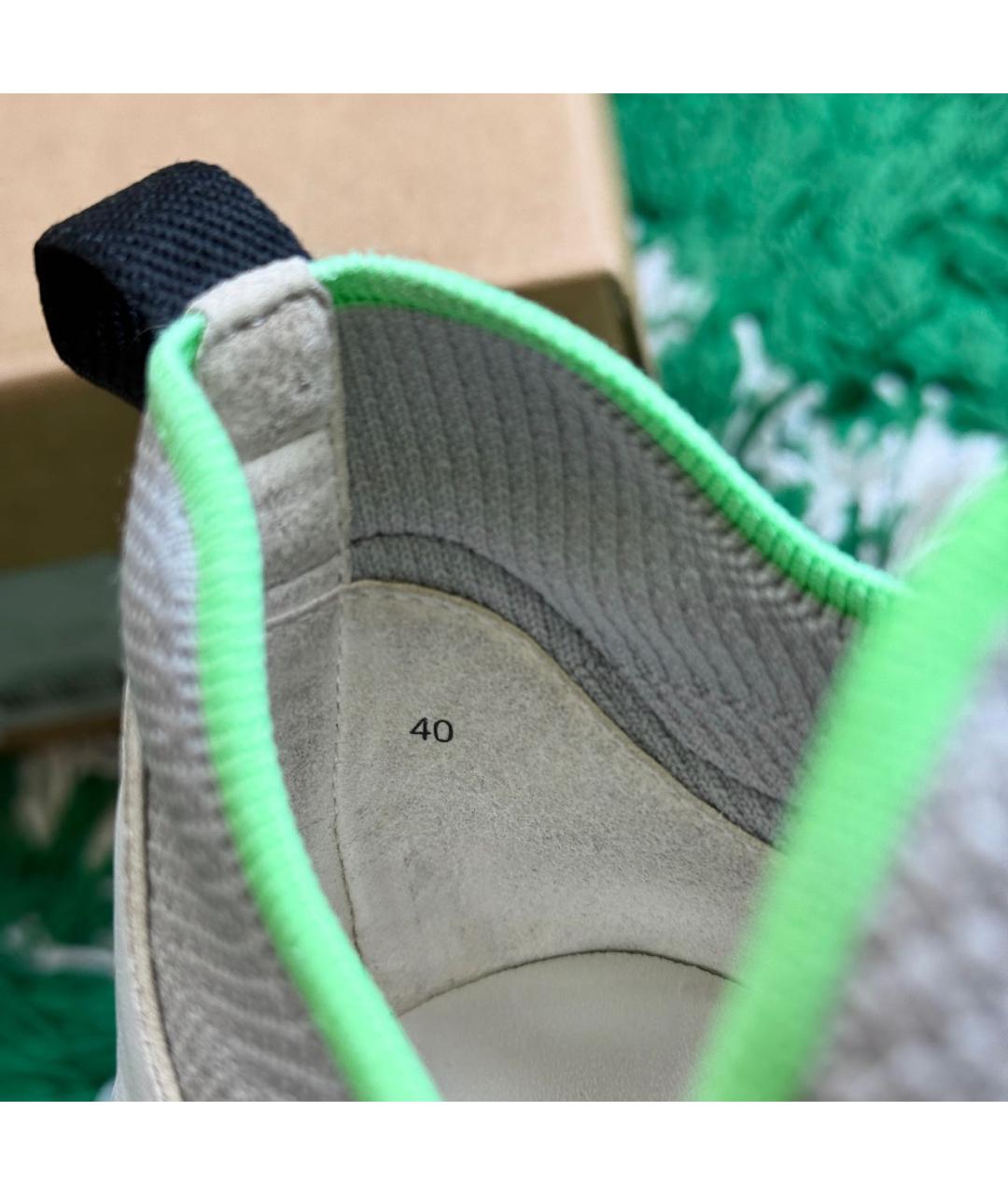 HERMES Серые низкие кроссовки / кеды, фото 8