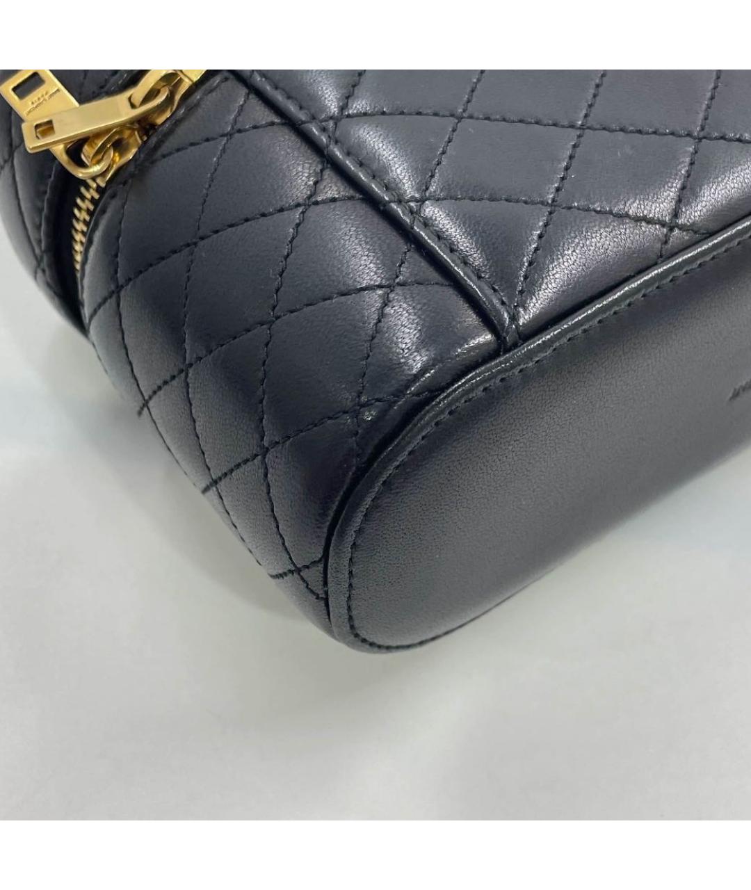 SAINT LAURENT Черная кожаная сумка через плечо, фото 8