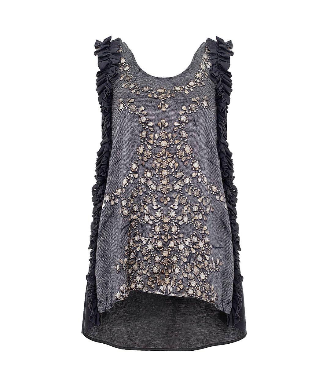 NUDE Серая шелковая майка, фото 1