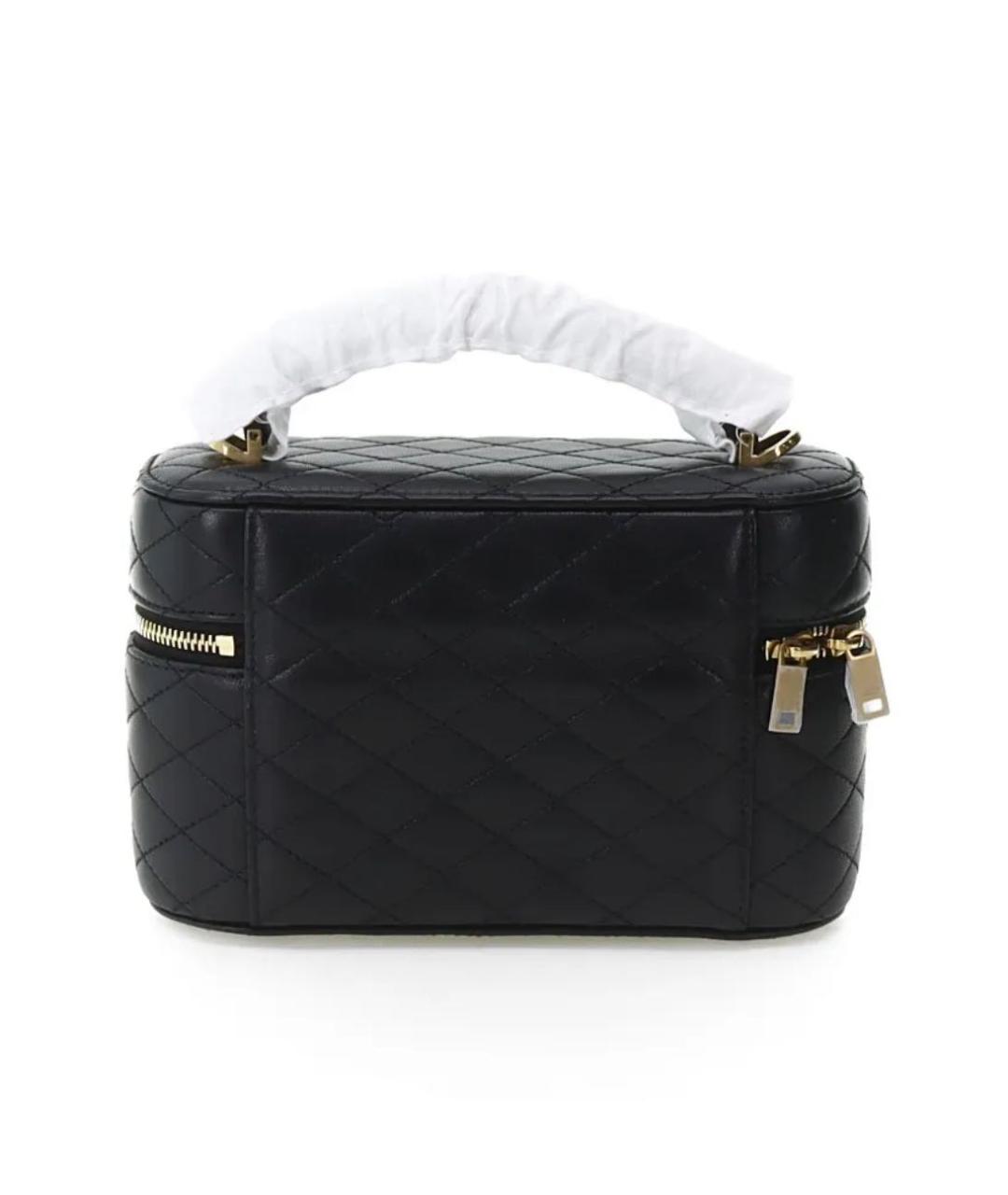 SAINT LAURENT Черная кожаная сумка через плечо, фото 3