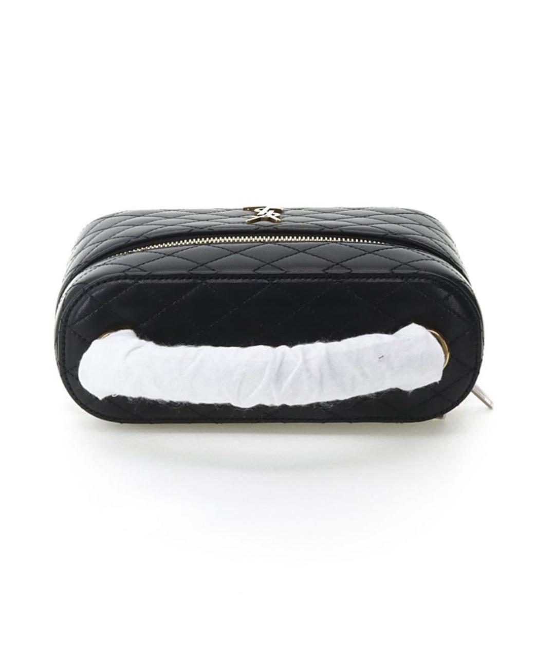 SAINT LAURENT Черная кожаная сумка через плечо, фото 5