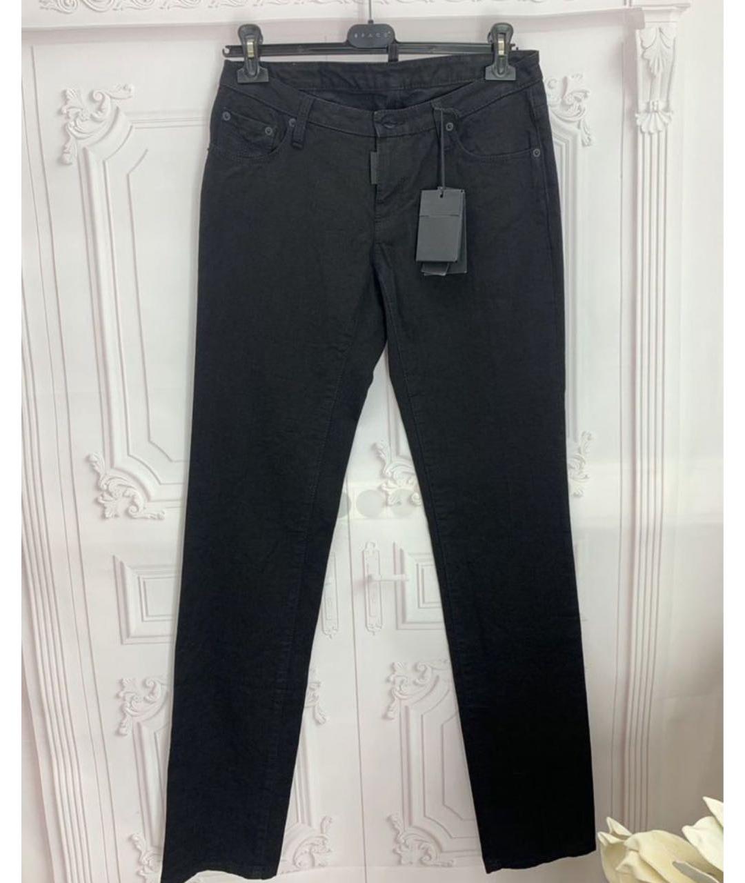 DSQUARED2 Черные хлопковые прямые джинсы, фото 5