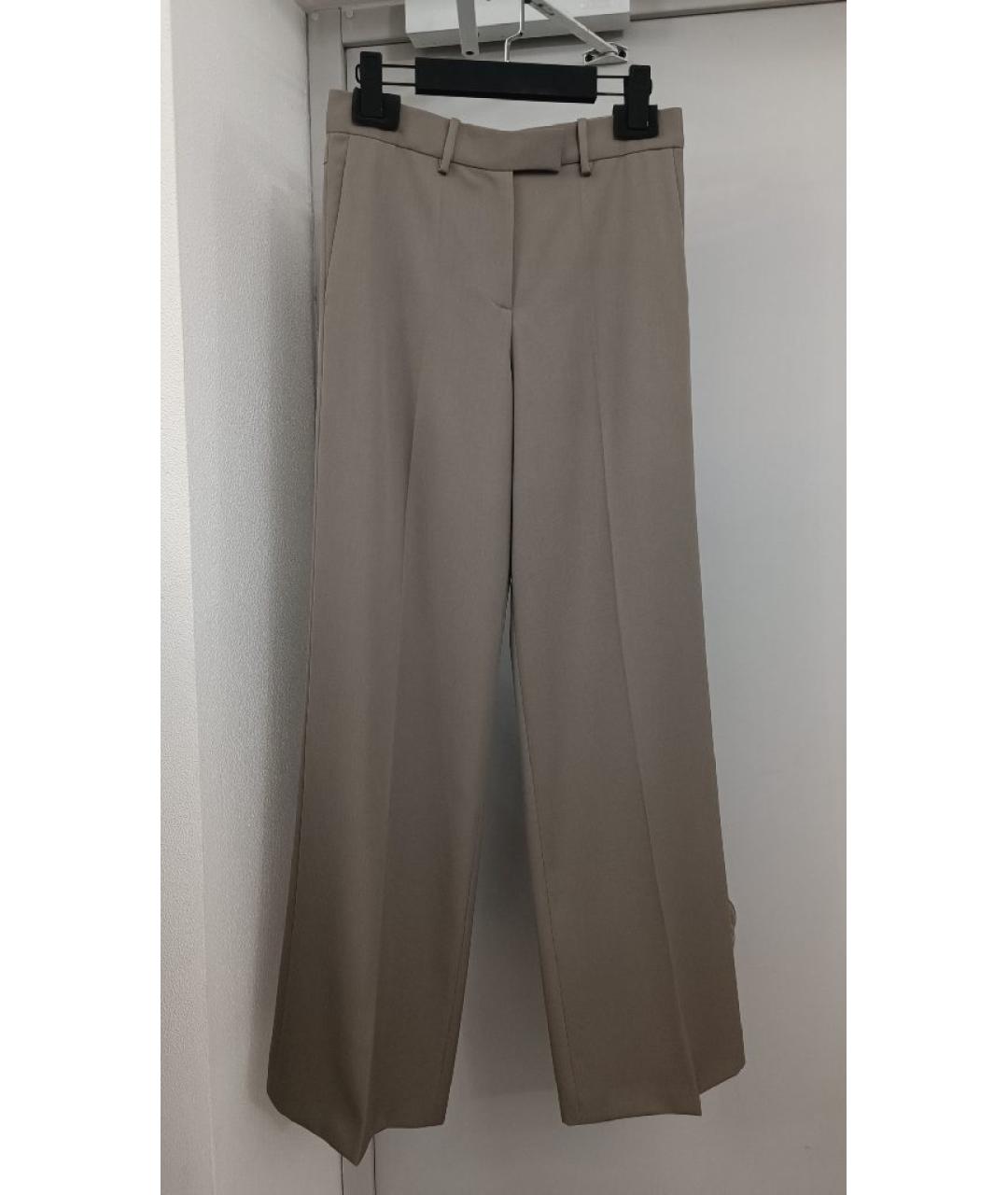 THE ATTICO Бежевый шерстяной костюм с брюками, фото 2