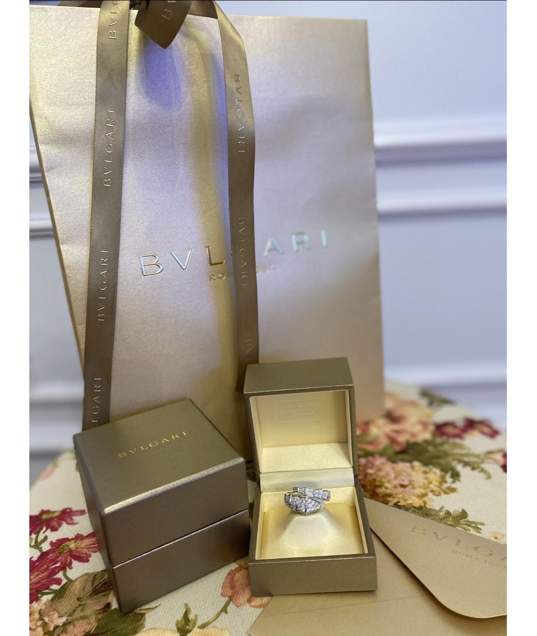 BVLGARI Серебряное кольцо из белого золота, фото 3