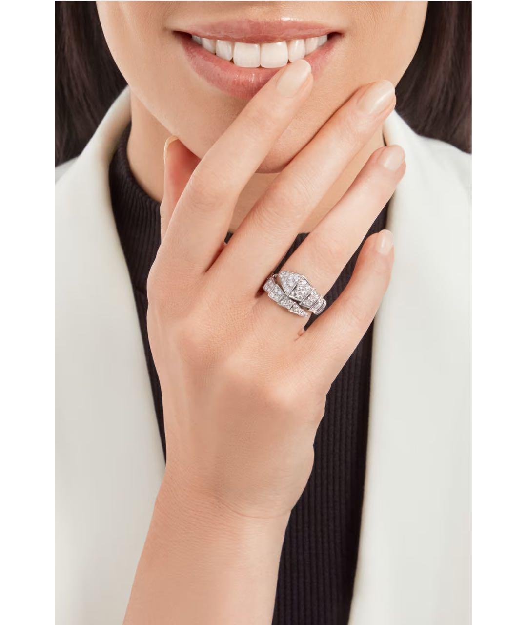 BVLGARI Серебряное кольцо из белого золота, фото 8