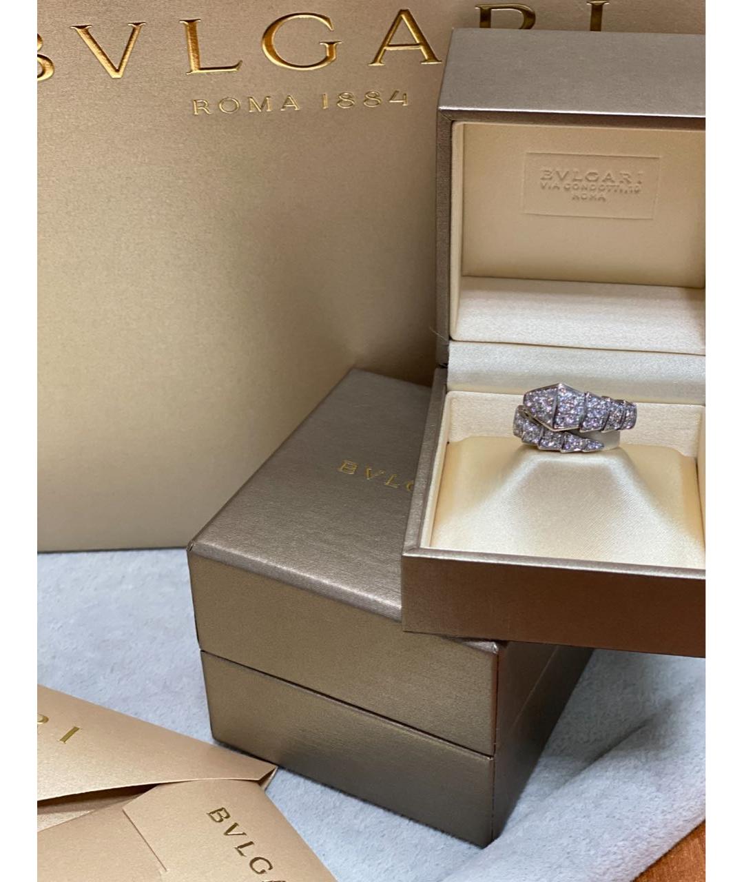 BVLGARI Серебряное кольцо из белого золота, фото 6