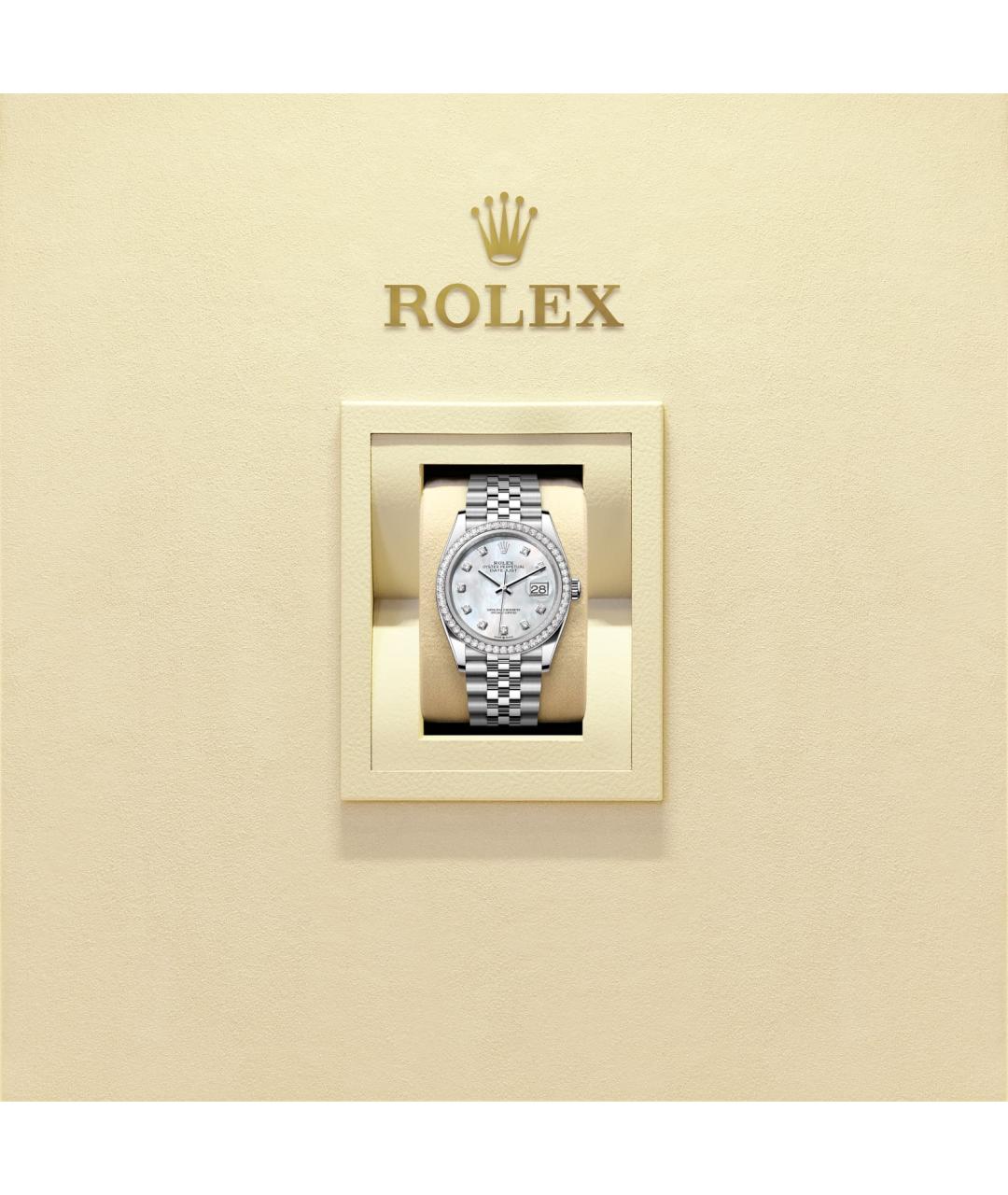 ROLEX Белые часы из белого золота, фото 2
