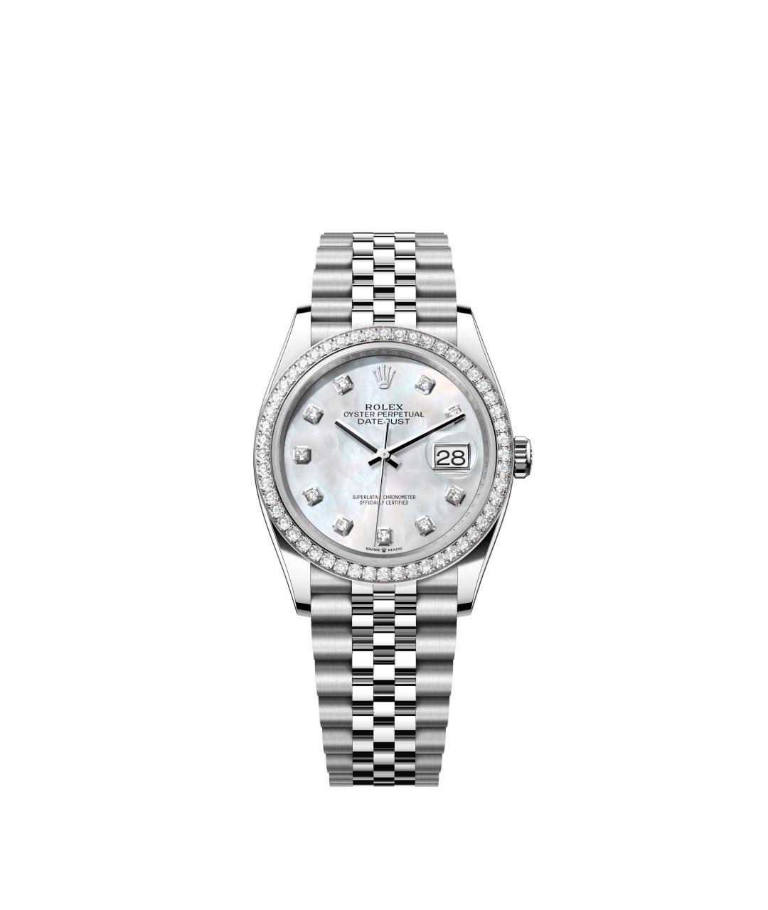 ROLEX Белые часы из белого золота, фото 1