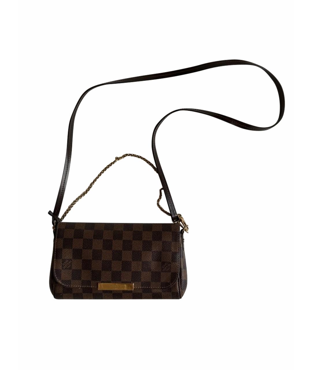 LOUIS VUITTON Коричневая сумка через плечо, фото 1