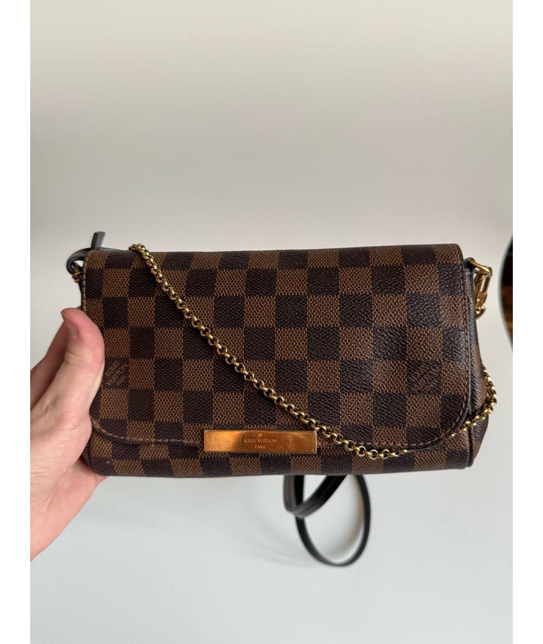 LOUIS VUITTON Коричневая сумка через плечо, фото 4