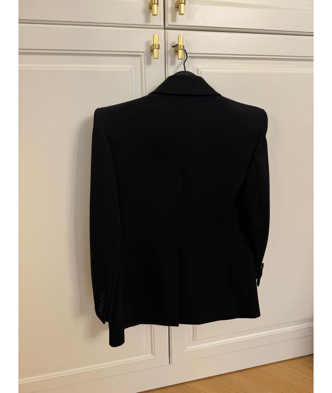 SAINT LAURENT Черный хлопковый жакет/пиджак, фото 2