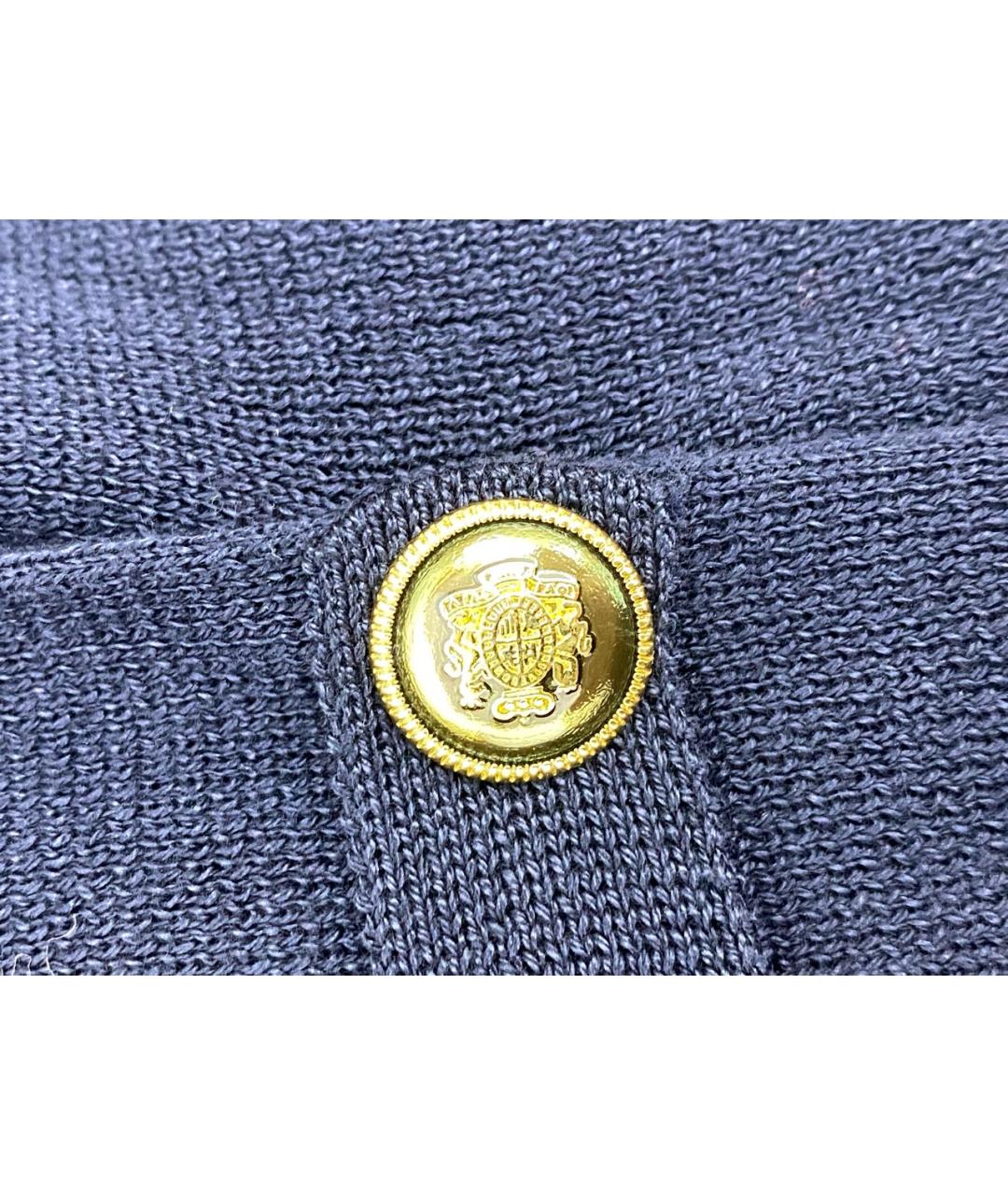 JO NO FUI Темно-синее хлопковое повседневное платье, фото 4