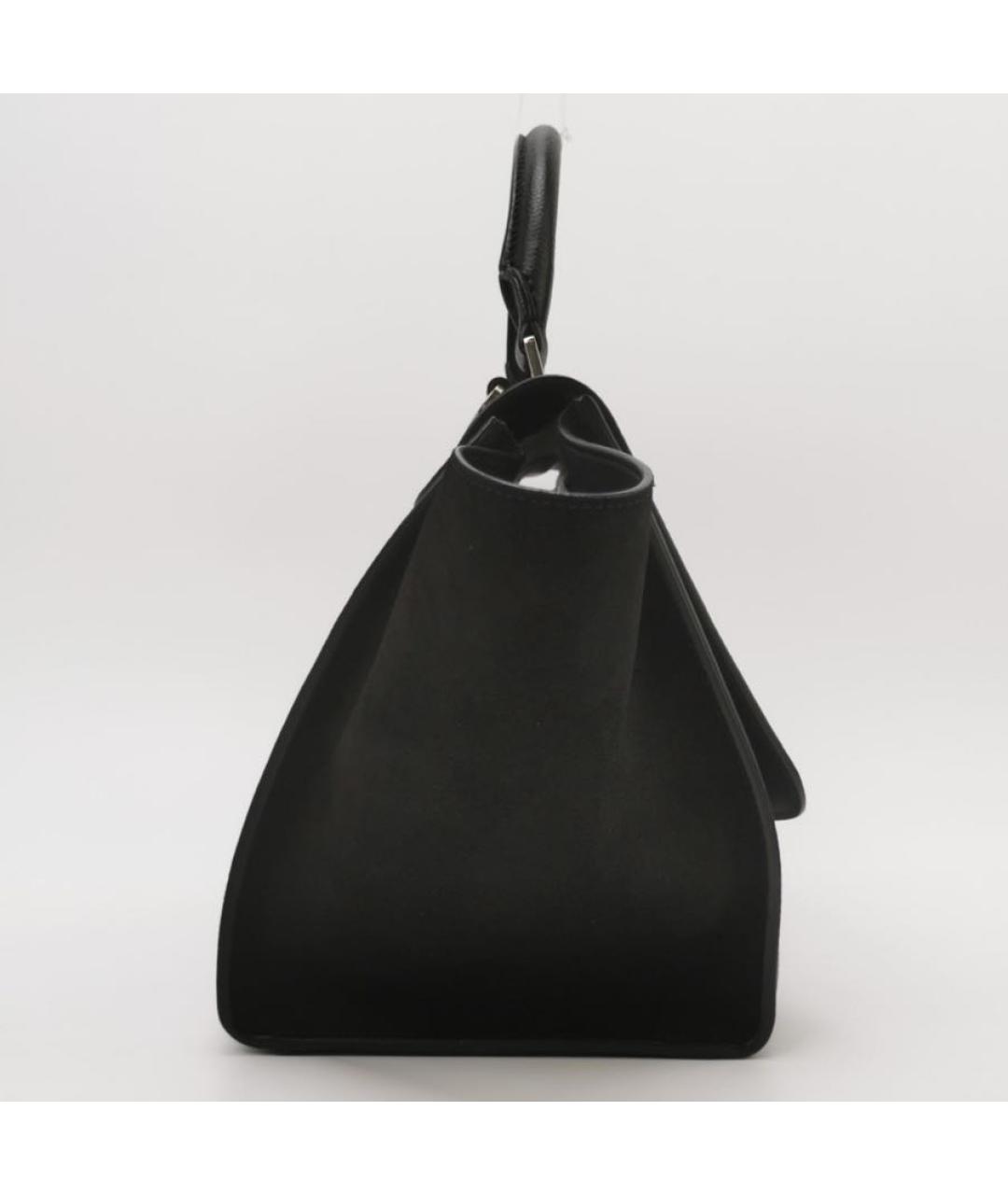 CELINE Черная кожаная сумка через плечо, фото 3