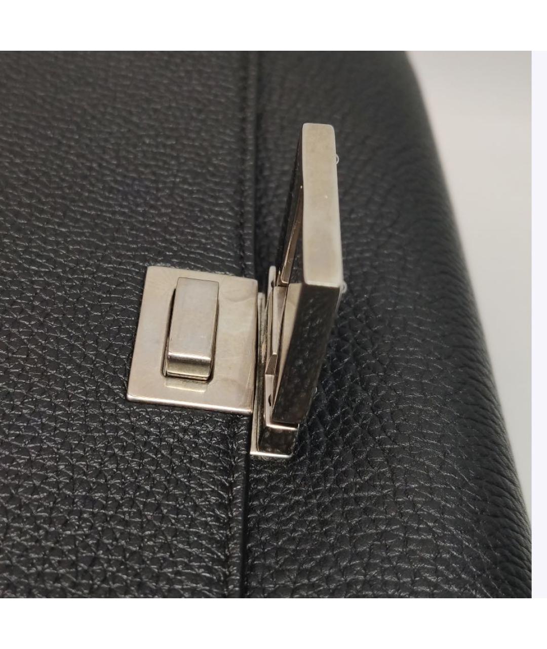CELINE Черная кожаная сумка через плечо, фото 8