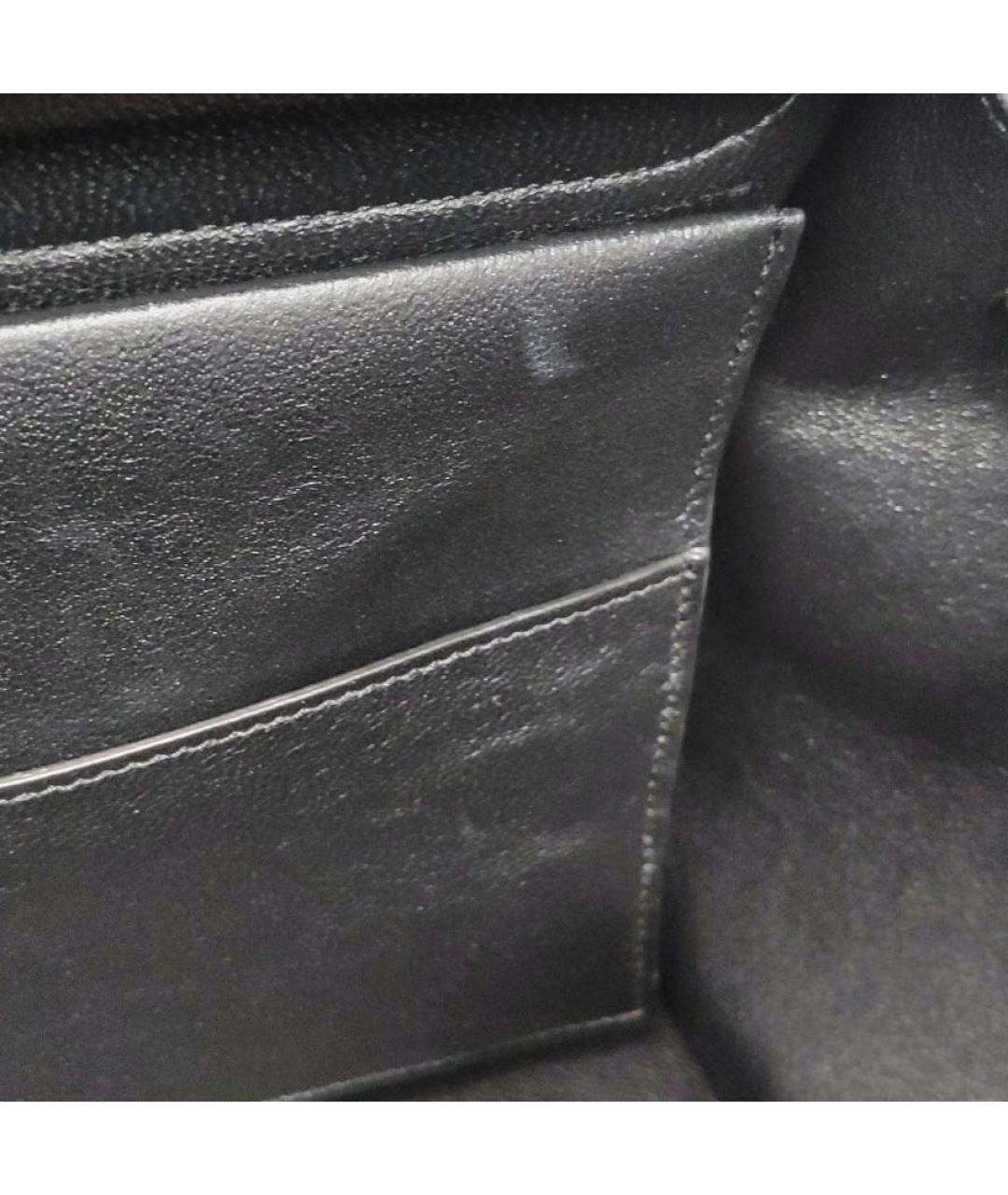 CELINE Черная кожаная сумка через плечо, фото 7