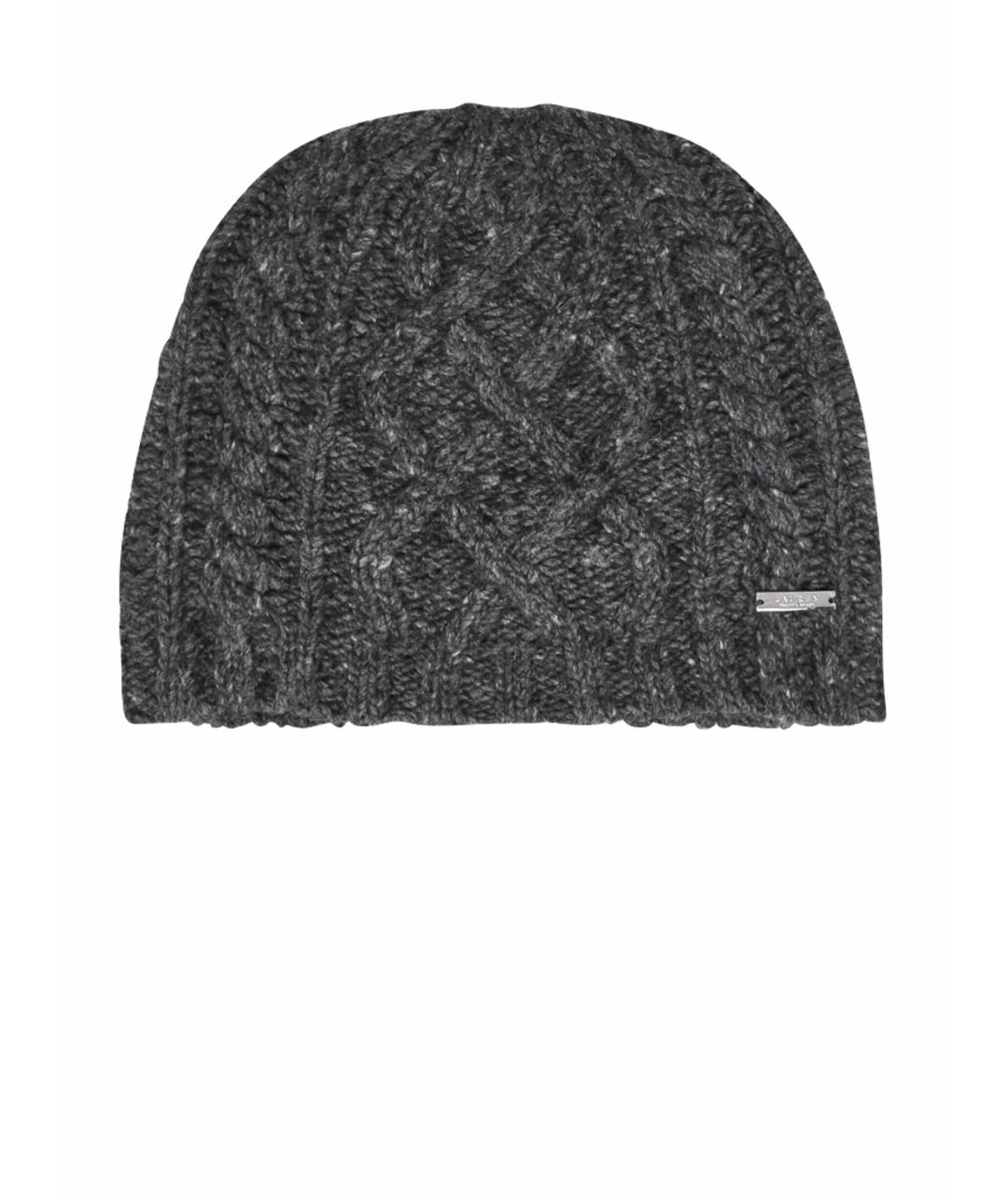 RALPH LAUREN Серая шерстяная шапка, фото 1