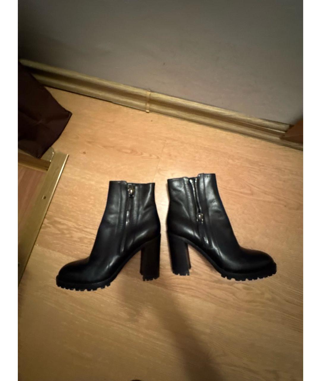 GIANVITO ROSSI Черные кожаные ботильоны, фото 6