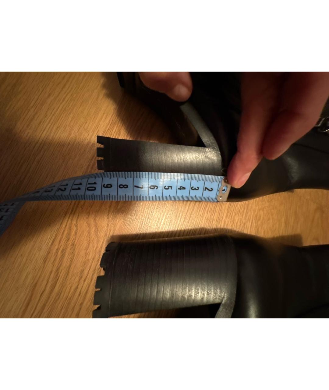 GIANVITO ROSSI Черные кожаные ботильоны, фото 7